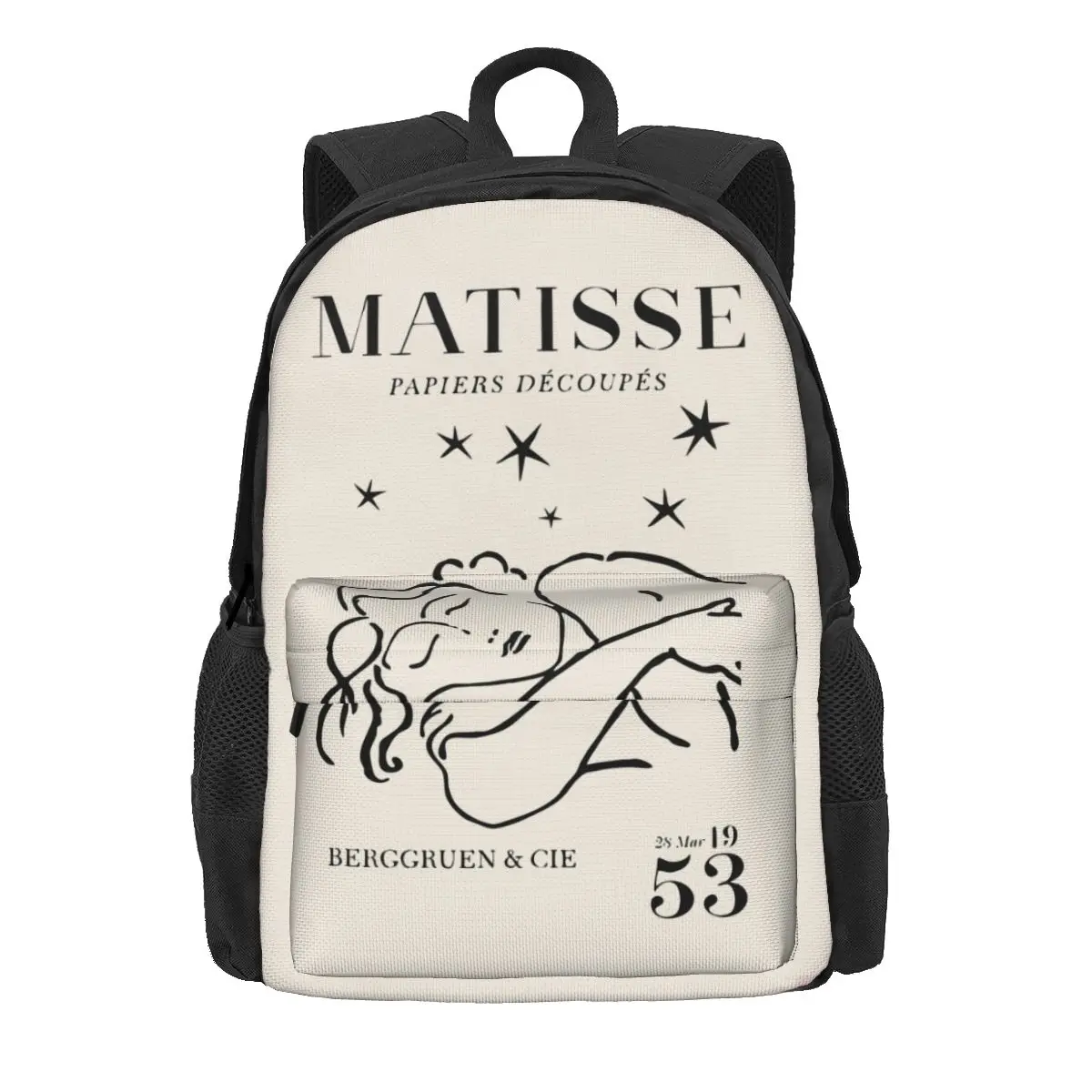 Matisse Sleep Women Women Backpack 3D Children School Bag Minimal Art Rucksack Boys Girls Large Capacity Travel Shoulder Bag