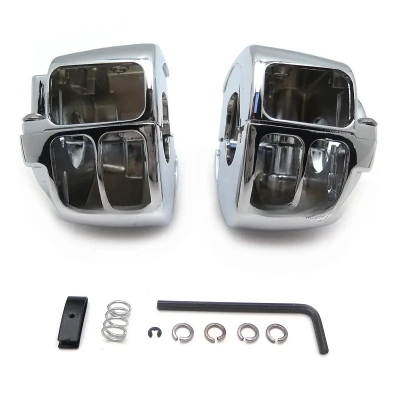 

1996-2012 New for Sportster Softail V-Rod Motorcycle Chrome Aluminum Handlebar Switch Housing Cover
