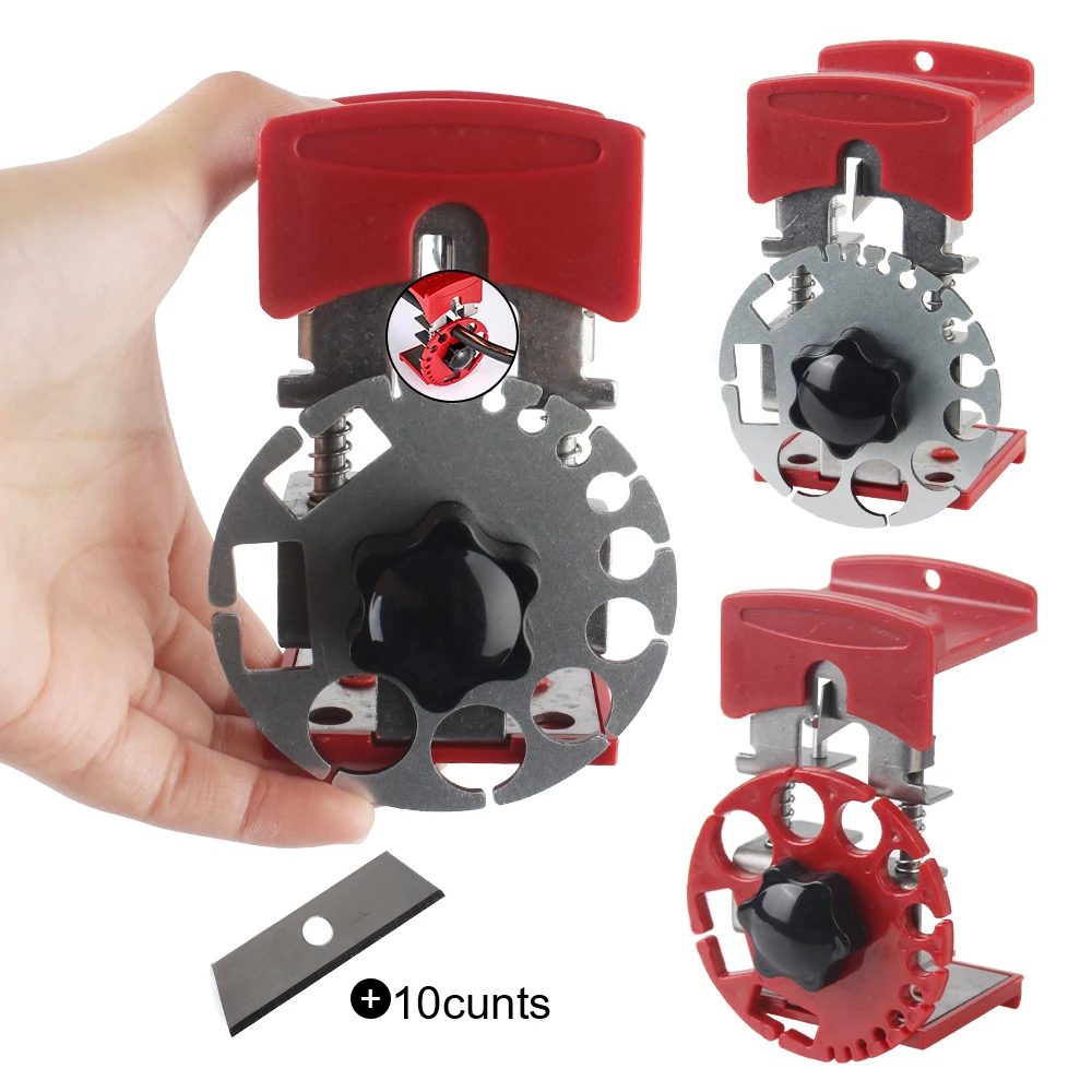 휴대용 조정 가능한 깊이 케이블 스트리퍼, 전기 도구, 스키밍 블레이드, 핸드헬드 빠른 필링 도구, 와이어 커팅 나이프