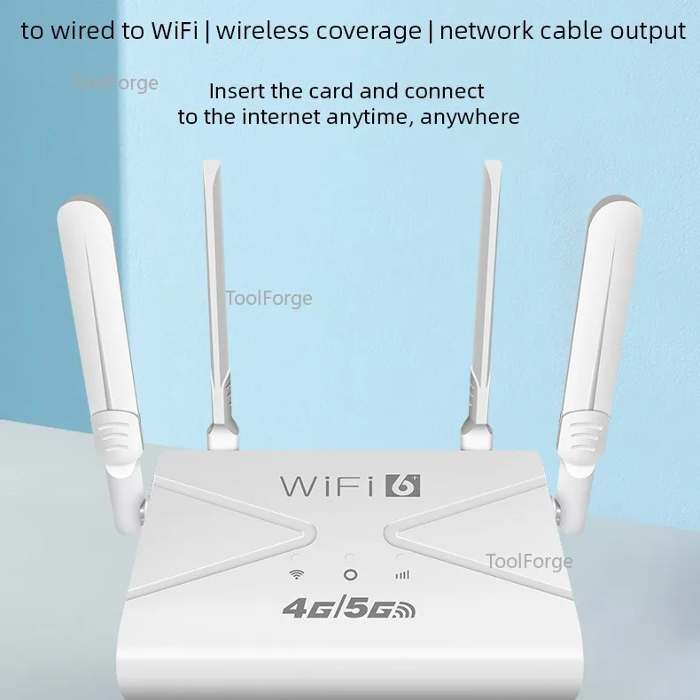 CPF907 WiFi6 4G LTE WiFi Router4 هوائي منفذ شبكة واحدة جهاز توجيه منزلي