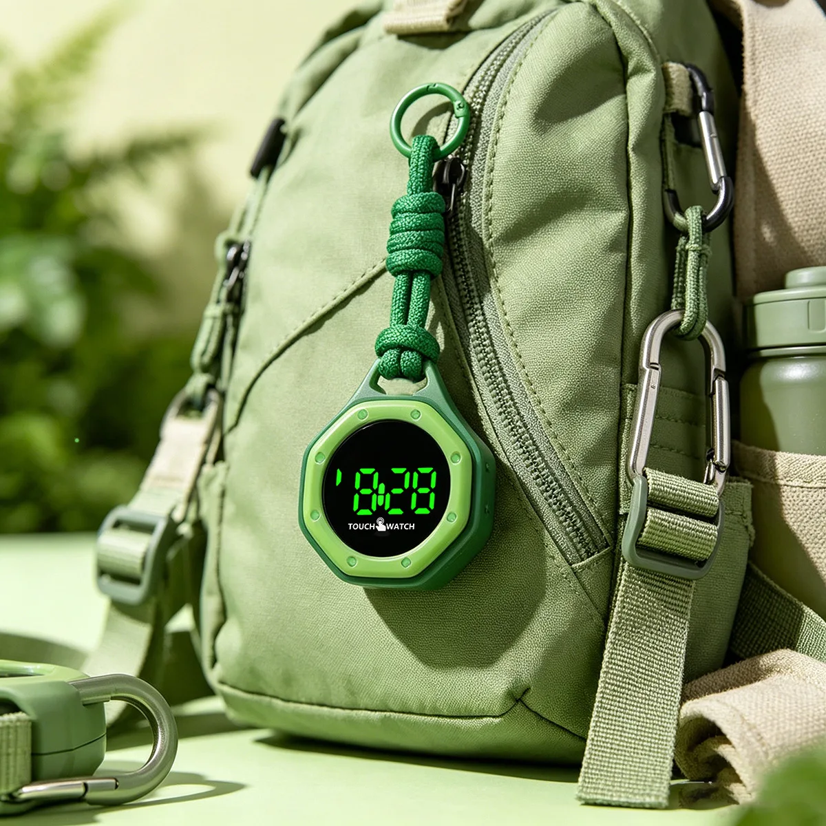 Trendy and Simple Hanging Electronic Watch for Middle and High School Students, Backpack Pendant Watch, Hanging Watch