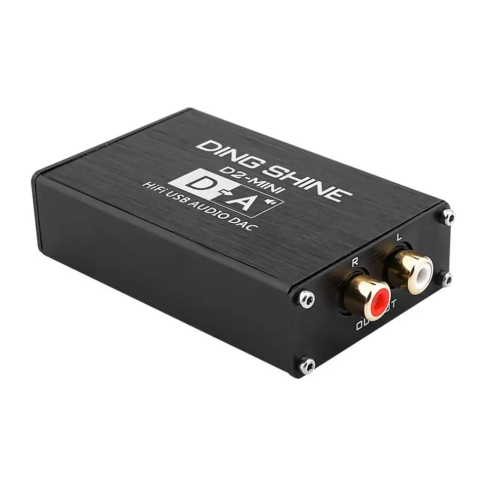 AUIN D2 Mini HIFI USB Audio DAC Dekoder Karta Dźwiękowa ES9018K2M Dekodowanie 32Bit 384kHz Wyjście RCA Wzmacniacz DIY Wejście USB — zdjęcie produktu 7