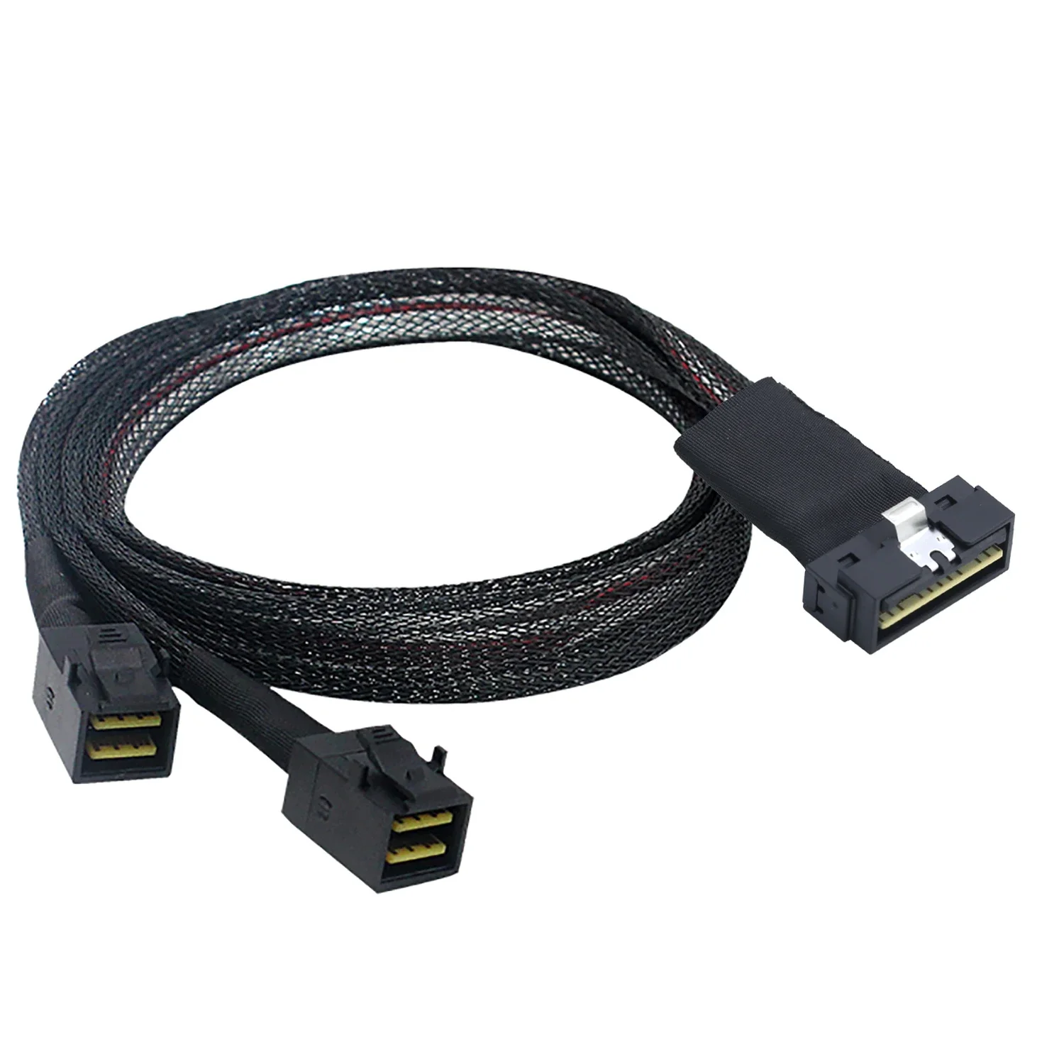 PCI-E Ultraport Slimline SAS 4.0 LP Low profile SFF-8654 8i 74Pin to Dual MINI SAS HD SFF-8643 36Pin Server connection Cable