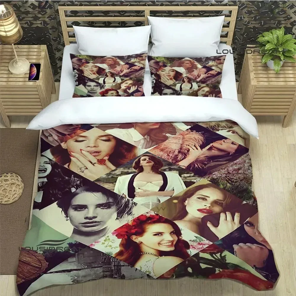 Lana Del Rey printed Bedding Set For Bedroom Soft Modern Bedspreads Comefortable Kids Duvet Cover Quilt Cover And Pillowcase