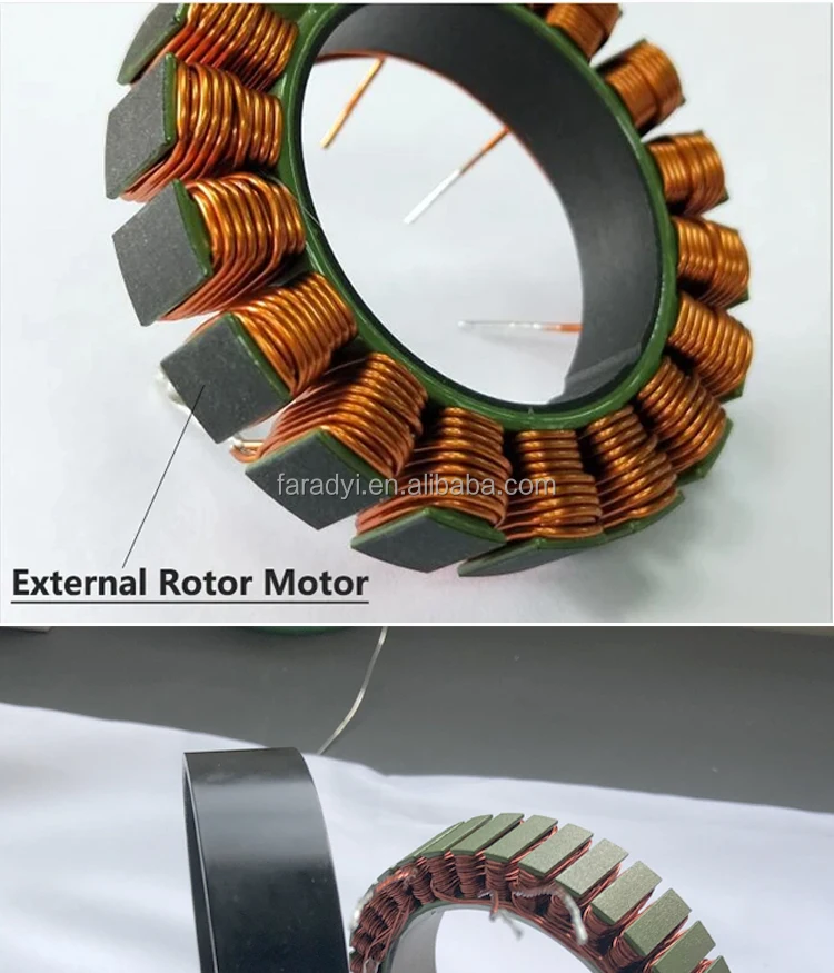 450 600rpm de diámetro 80 90mm 36V 48V Gear Inrunner Outrunner Bldc Robot bras de articulación sin escobillas BLDC Motor sin marco