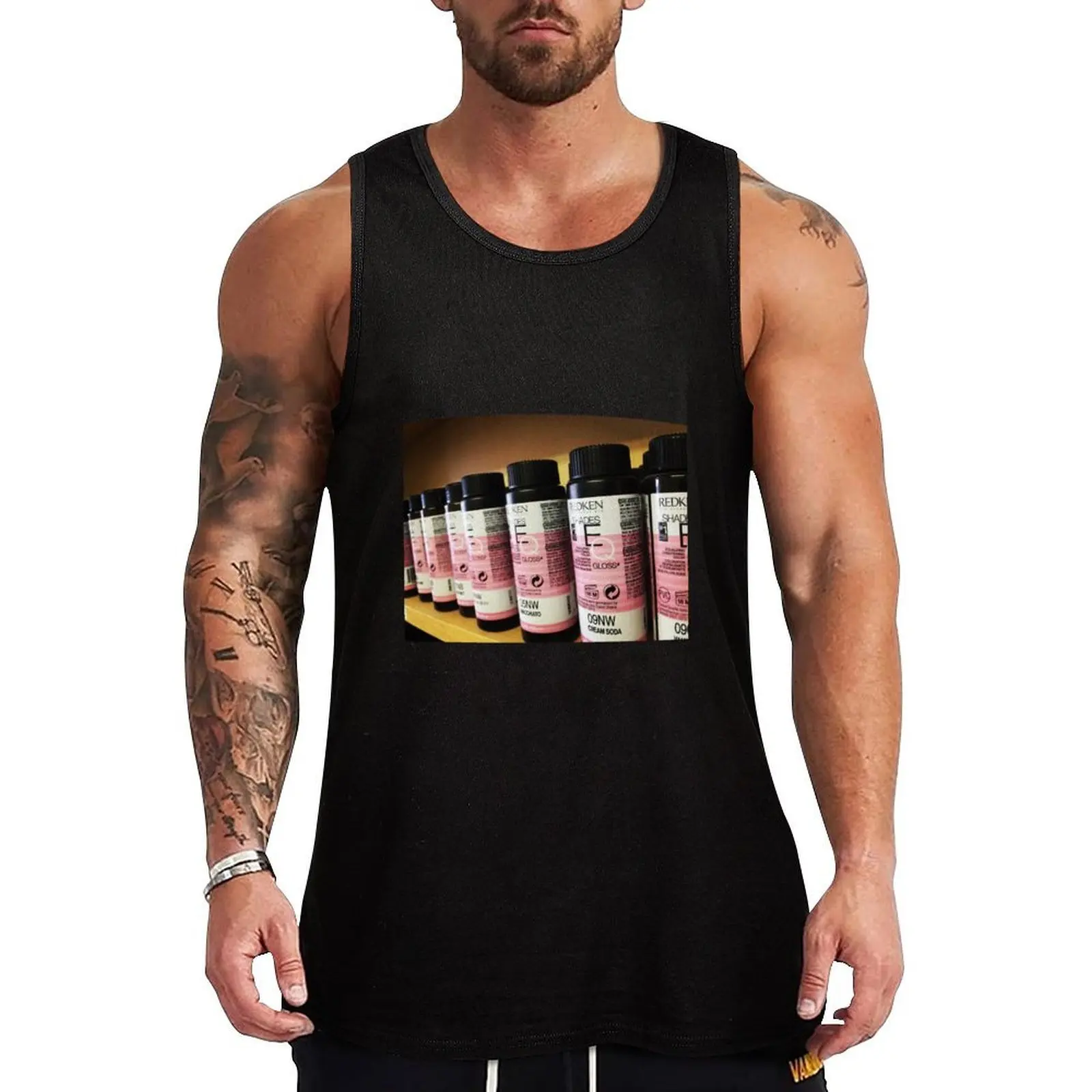 

Redken Hair Colour Tank Top t-shirts for Men's gym fitness gym clothes man fitness summer clothes men 2025