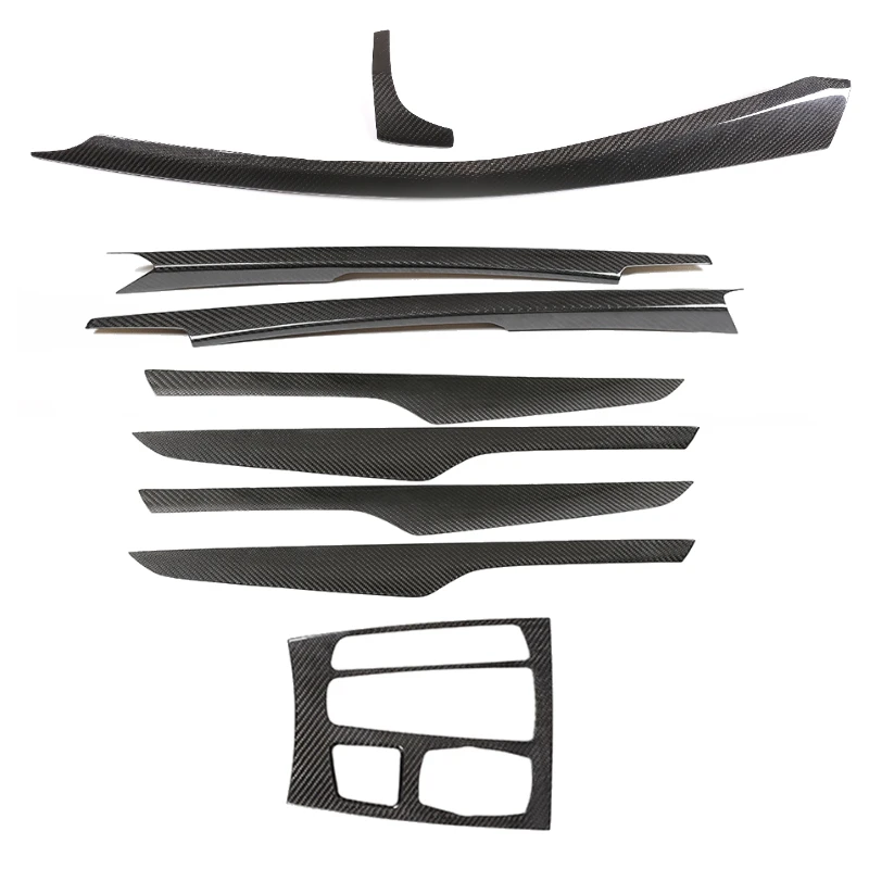 For BMW X5 F15 2014-2018 Real Carbon Fiber Car Gear Panel Cover Interior Kit Trim Car Accessoires