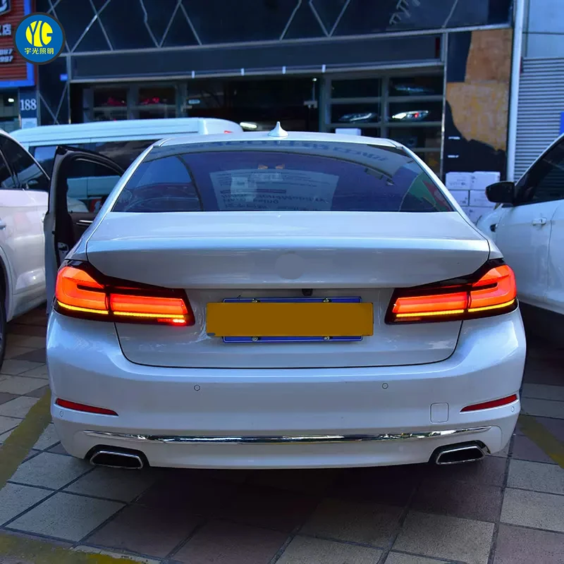 LED Tail Lights Upgraded for BMW G30 2018-2020 Retrofit Modified Turn Signal Dynamic Sequential Car Lamp Taillights Assembly