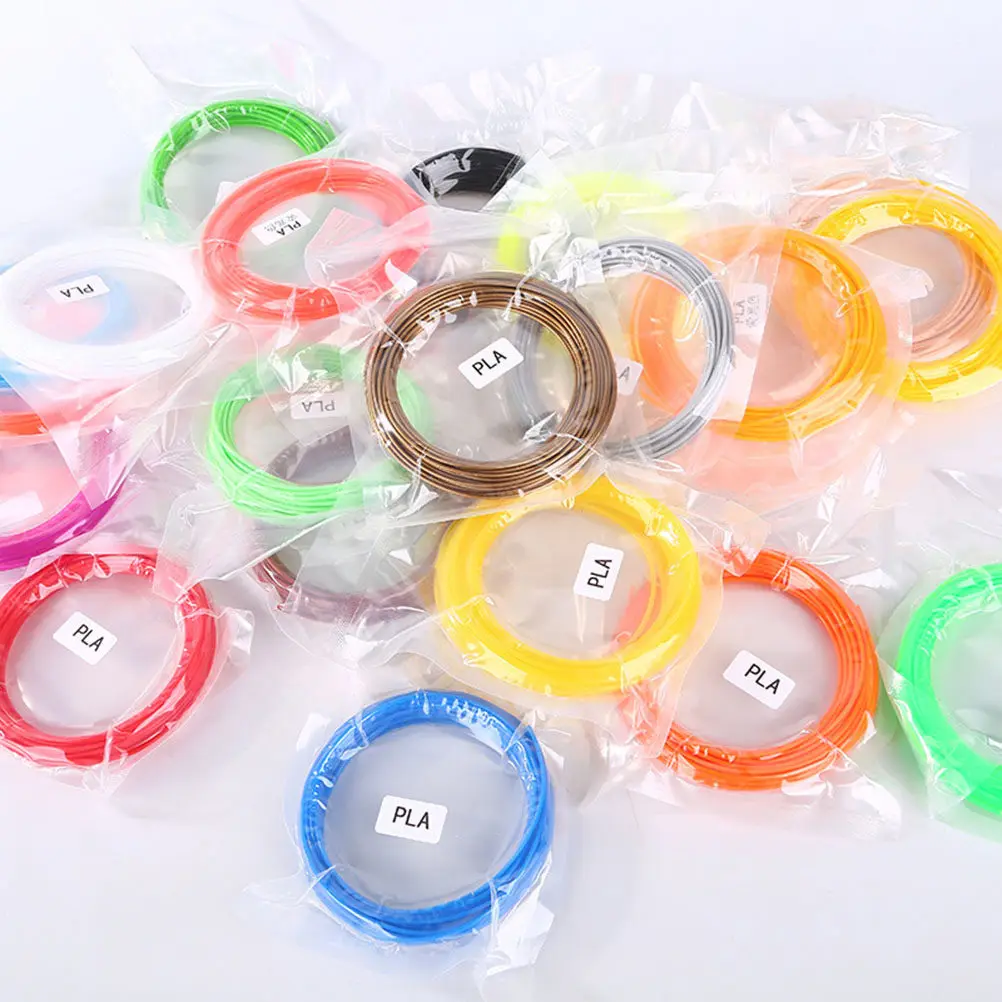 

5M 1.75mm Pla 3D Printing Filament Compatible with All 3D Pens Printers 18 Random Colors Biodegradable Detailed Modeling DIY