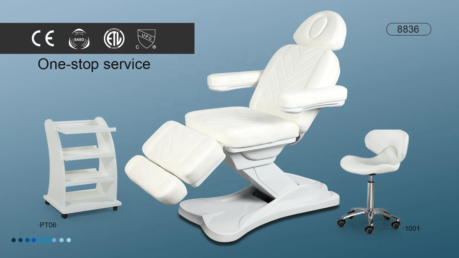 Professional Manufacture bauty Salon Furniture 3 Motors co smetic Eyelash Table De Massage Electric Spa Facial Chair with Stool