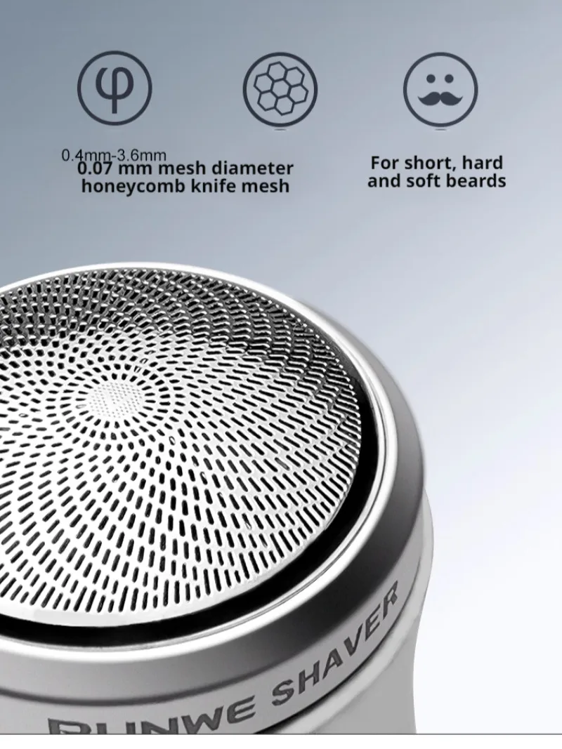 Портативная электробритва, компактная электрическая бритва для автомобиля Longway, дорожная Бритва для бороды с одной головкой