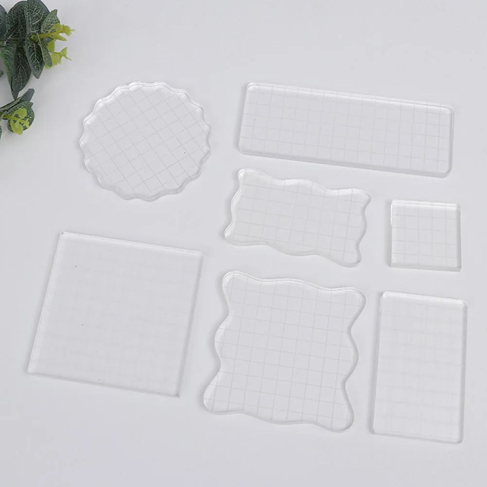 

Acrylic Stamping Blocks Clear Craft Scrapbooking Notebook Journal Cards Invitations Planner Clear Stamp Blocks