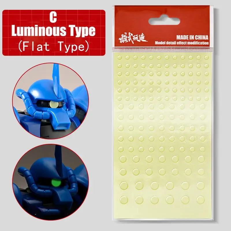 Multi Style Type Eyes Ball With Different Scale for Figure Model Detail Effect Modification Sticker 143pcs/Sheet