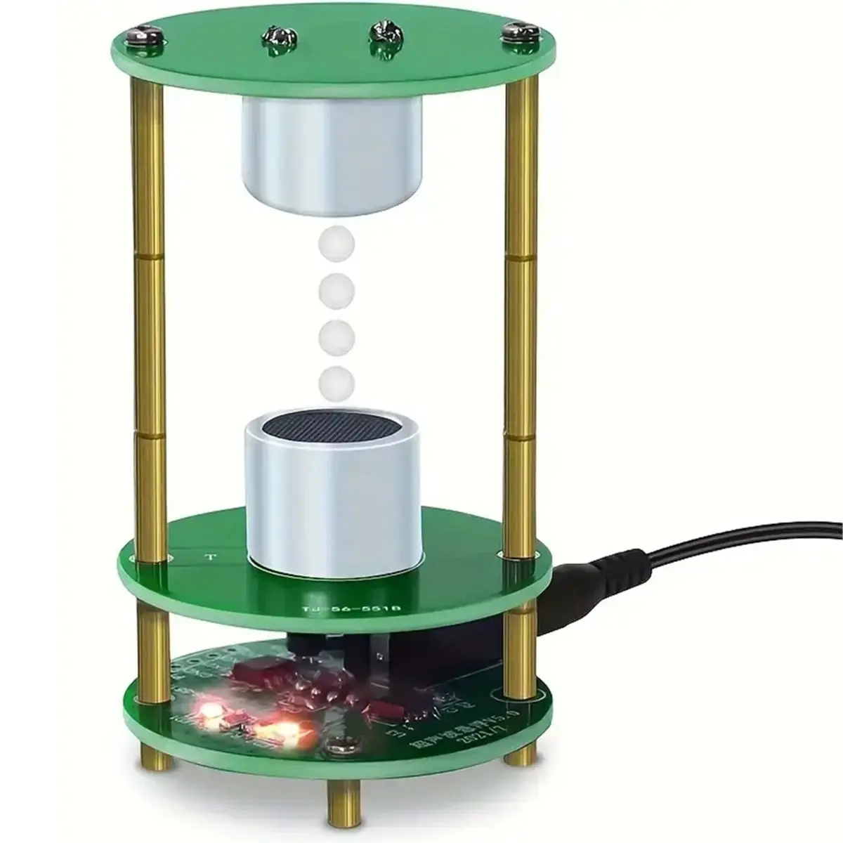Digital Essentials DIY Ultrasonic Levitation Kit - 12V Standing Wave Controller for Science Projects, Electronic Soldering Kit
