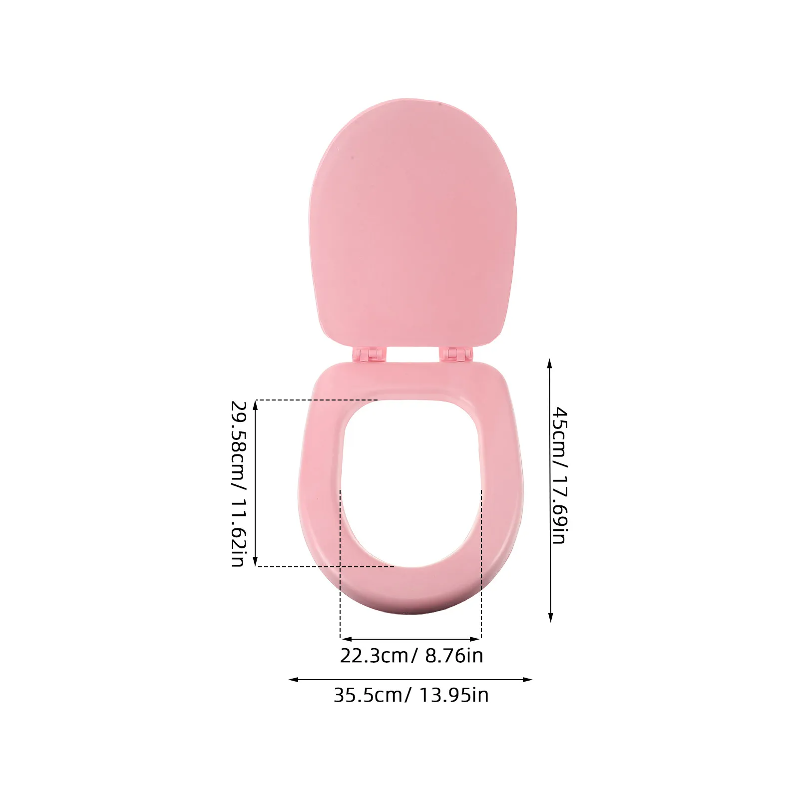 Silent Foam Soft Padded Toilet Seat Cushion Quiet Slow Close Round V Shape Comfortable Bathroom Toilet Seat Upgrade Household