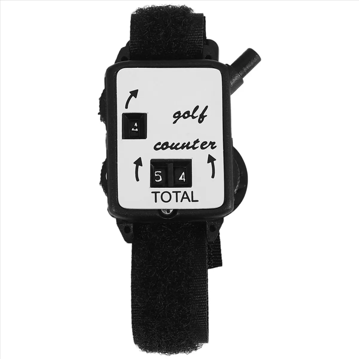 A49T Golf Club Stroke Score Keeper Count Putt Shot Counter Watch w/ Wristband Band Black