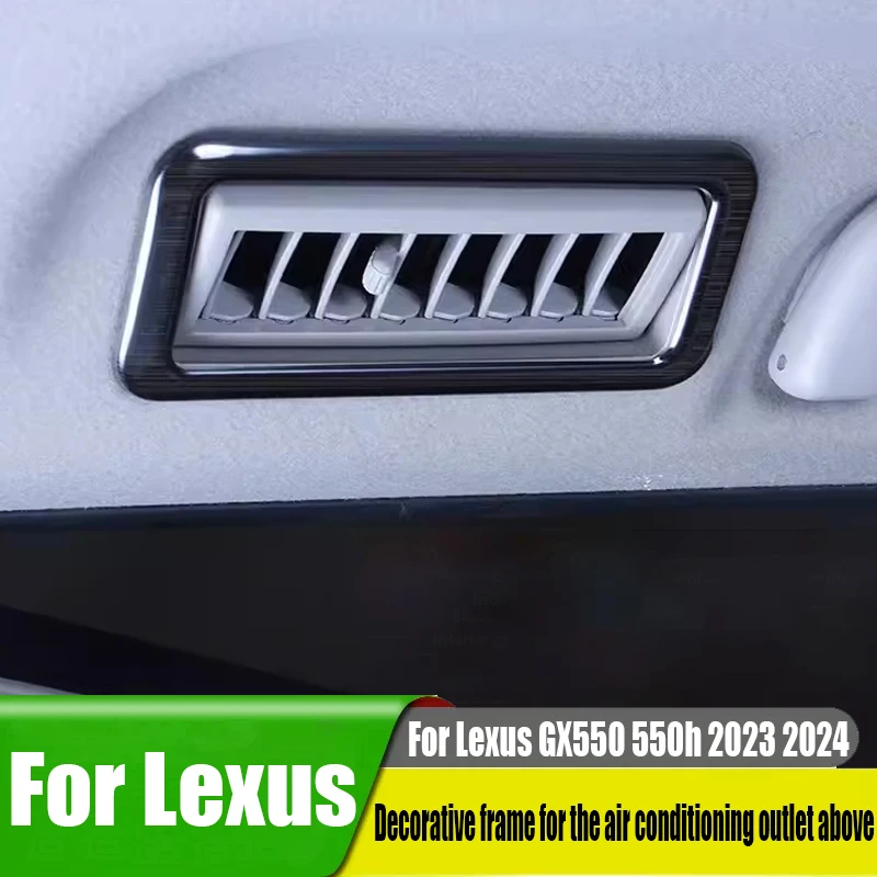 For Lexus GX550 550h 2023 2024 decorative frame for the air outlet of the upper air conditioner interior accessories for the car