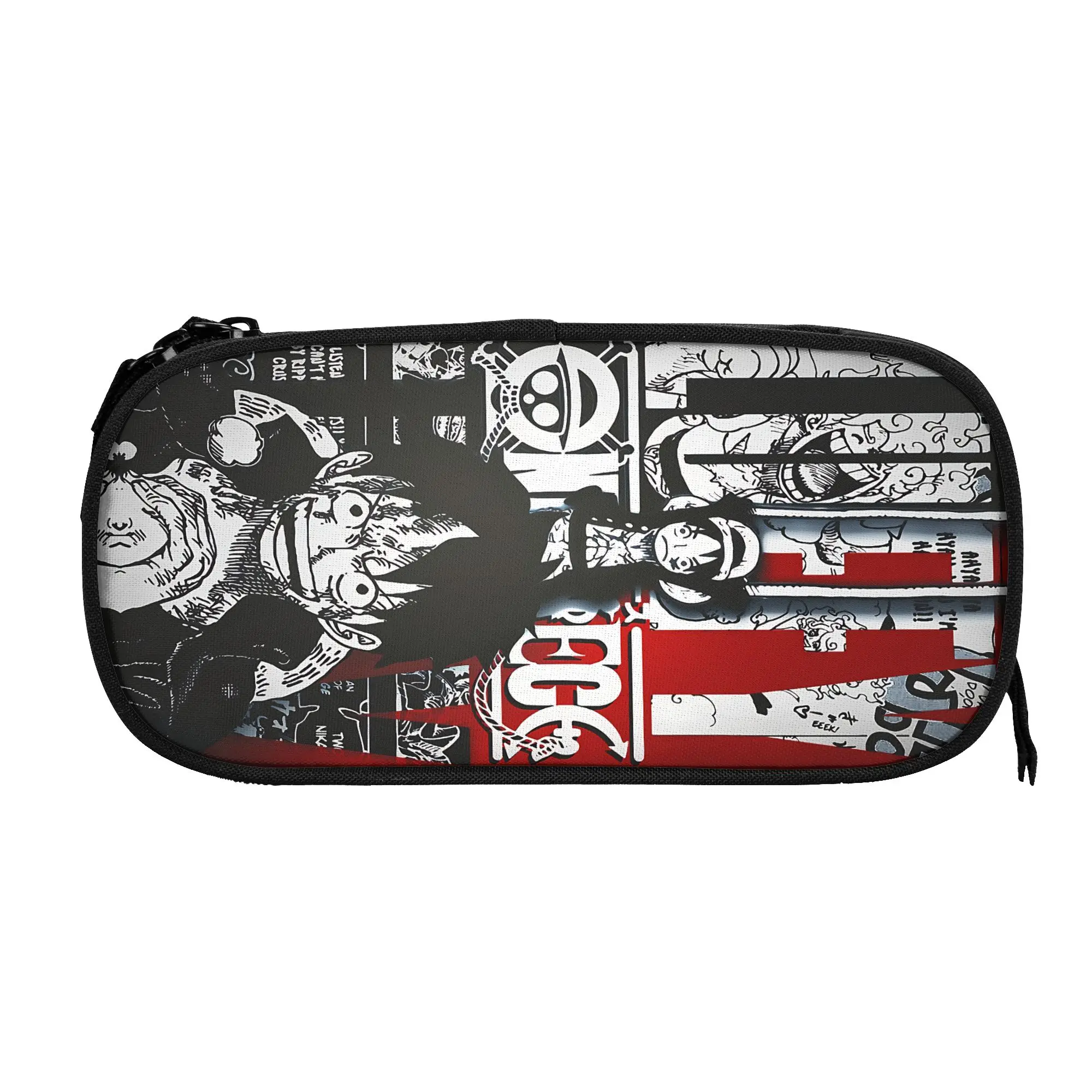 Custom One piece Luffy Large Capacity Bags for Child  School Pencil Bag for Boys Gilrs Kids