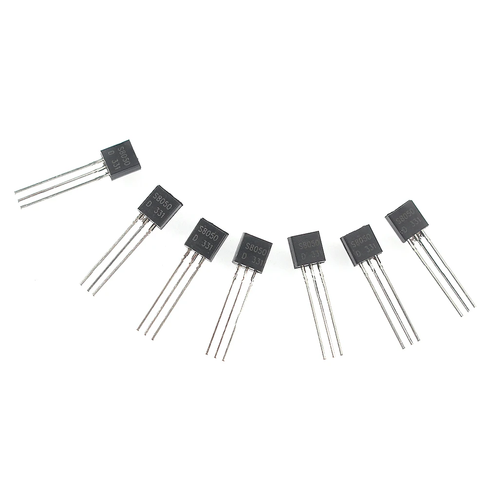 100pcs Triode Transistors PNP NPN 2N2222 2N2907 2N3904 2N3906 A1015 BC327 BC337 C1815 S8050 S8550 DIY Electronic Kit