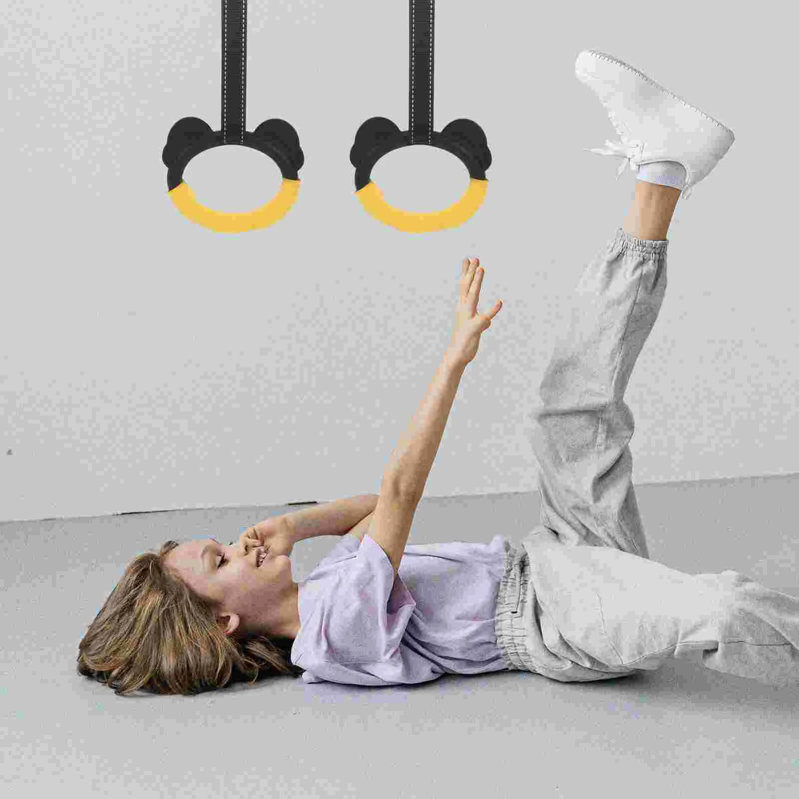 Trainer Pull-up Exercising Rings for Kids Teen Exercise Convenient Pull-up Rings Heavy Indoor Workout