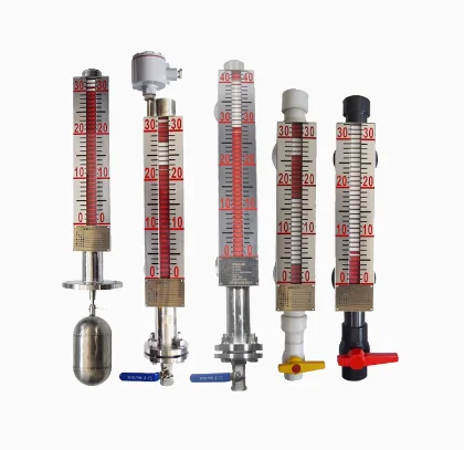 Plastic pp Remote Stainless Steel Float Level Switch Magnetic Flap Glass tank Level Gauge