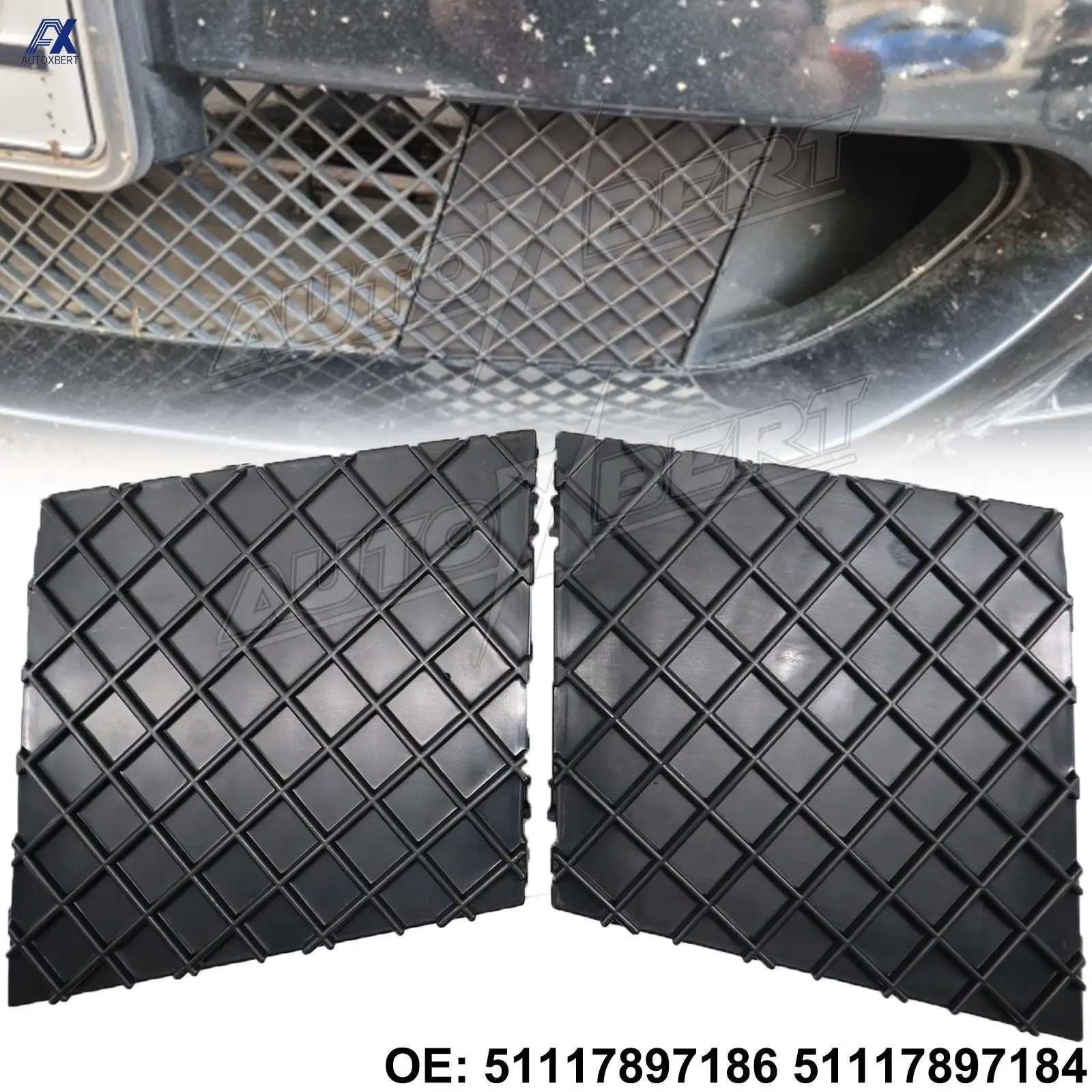 2 шт., крышка переднего бампера для BMW 5 серии E60 E61 528i 530i 535i 530xi 51117897186 51117897184 2 шт., крышка переднего бампера для BMW 5 серии E60 E61 528i 530i 535i 530xi 51117897186 51117897184