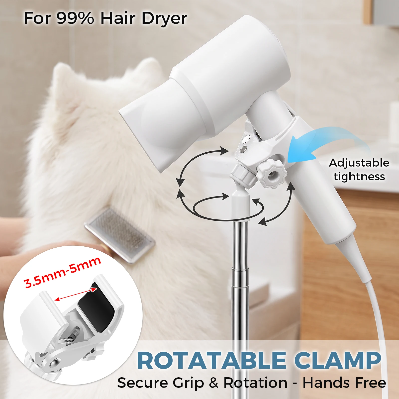 Напольная подставка для фена с – обзор и цена Hair Dryer Stand Hands Free Floor