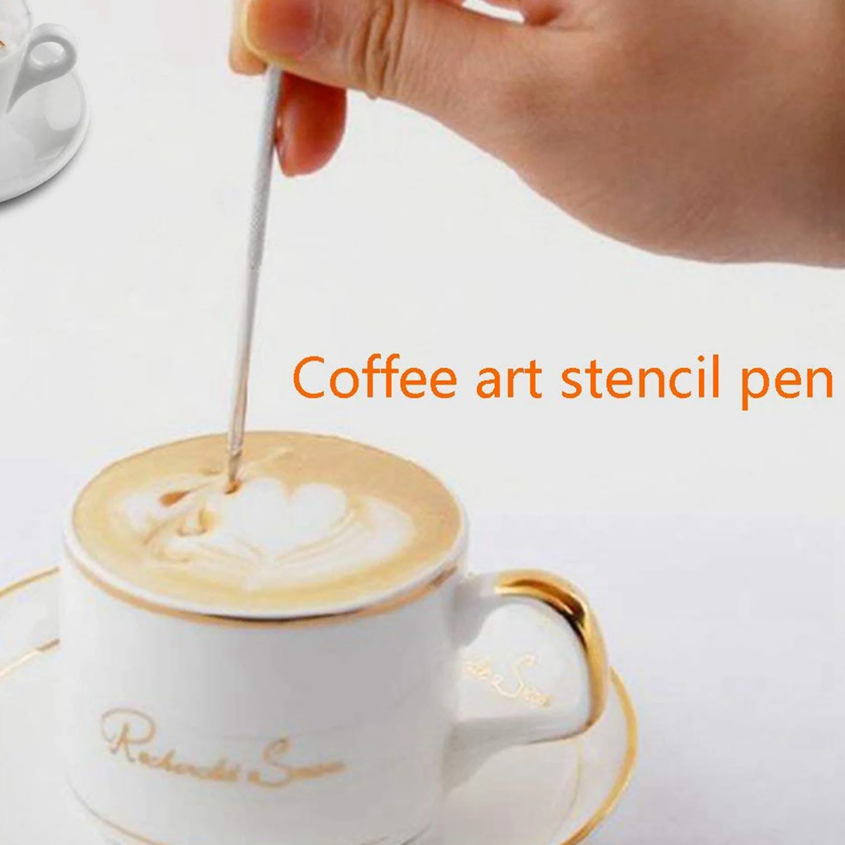 فرشاة تنظيف ماكينة القهوة ABMH مع مجموعة أدوات ملعقة لرأس مجموعة ماكينة الإسبريسو، عبوة من 6 قطع، أسود #2