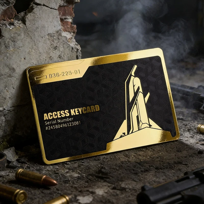 

Metal Key Card Game Release Executive Room Card Replica Premium Metal Collectible Toy For Gaming Fans Collection Gift Decor