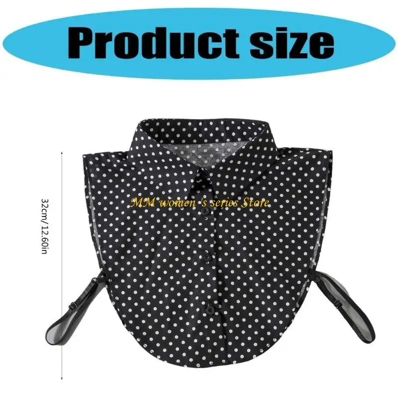 Q39C Fashionable Dress Collar Unique Stylish Collar Graceful Wedding Collar Suitable for Shirts Blouses and Attire