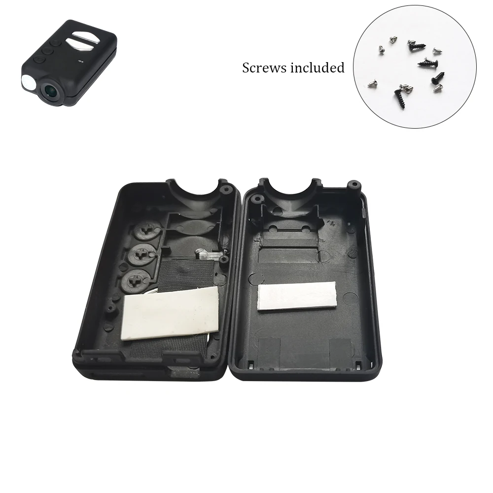 2 Pack Black Plastic Case with Screws Button Replaceable Shell Outer Covering for Mobius 1/1S Lens A2/C2 Sports Action Camera