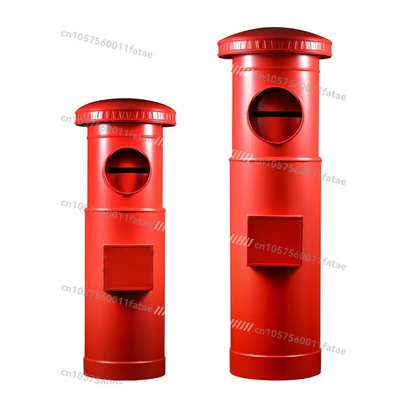 

Large Tin Postal Box Model Mailbox Vertical Mailbox Mailbox Outdoor Decoration Ornament