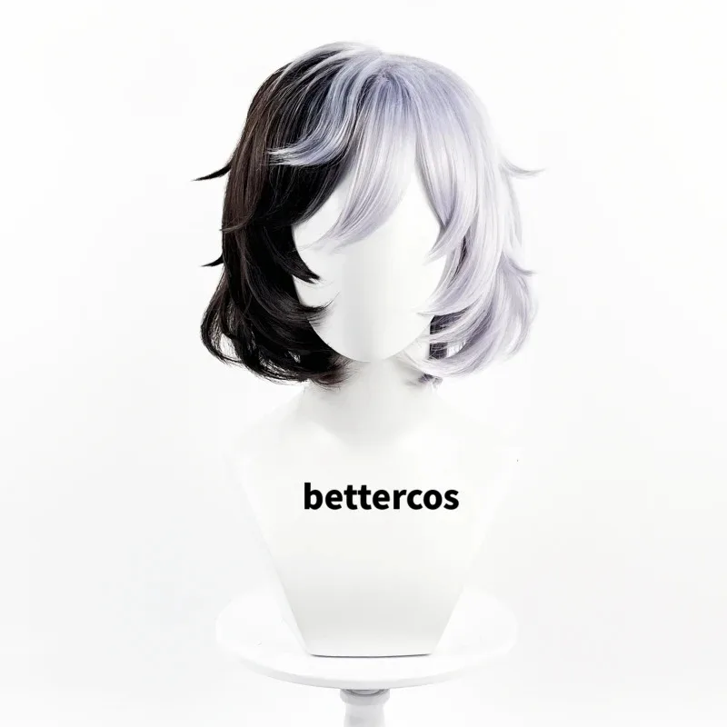 Yumeno Kyusaku Cosplay Kyuusaku pelo sintético resistente al calor pelucas de Anime + gorro de peluca