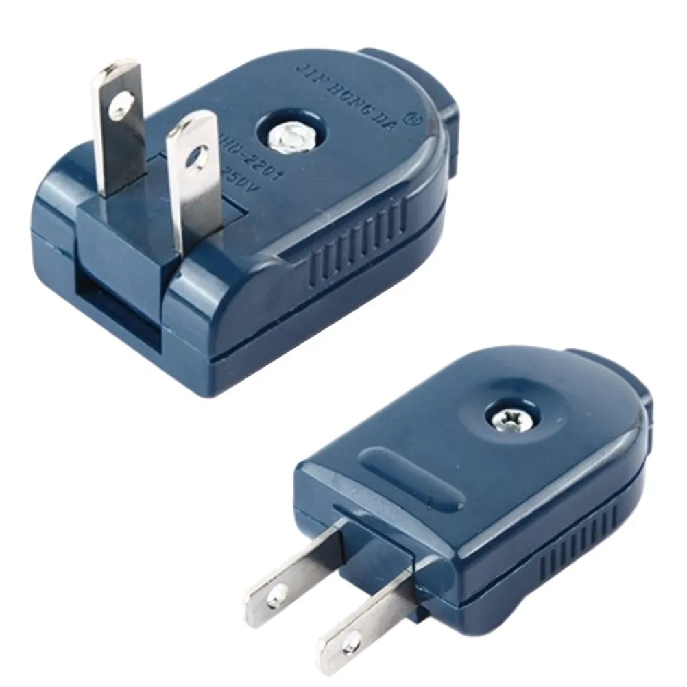 3Pcs Reliable Power Plug Adapter Converter Compact Lightweight Us Plug Male to Male Outlet Adaptor for Home Office Travel