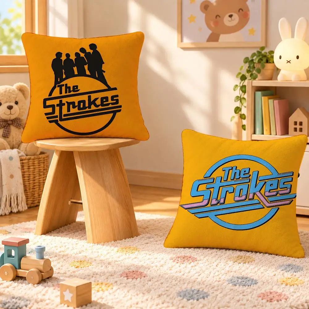 Band The Strokes Indie Rock Music Cushion Cover Personalized Decorative Living Room Home Sofa Bedroom Office Car Decor
