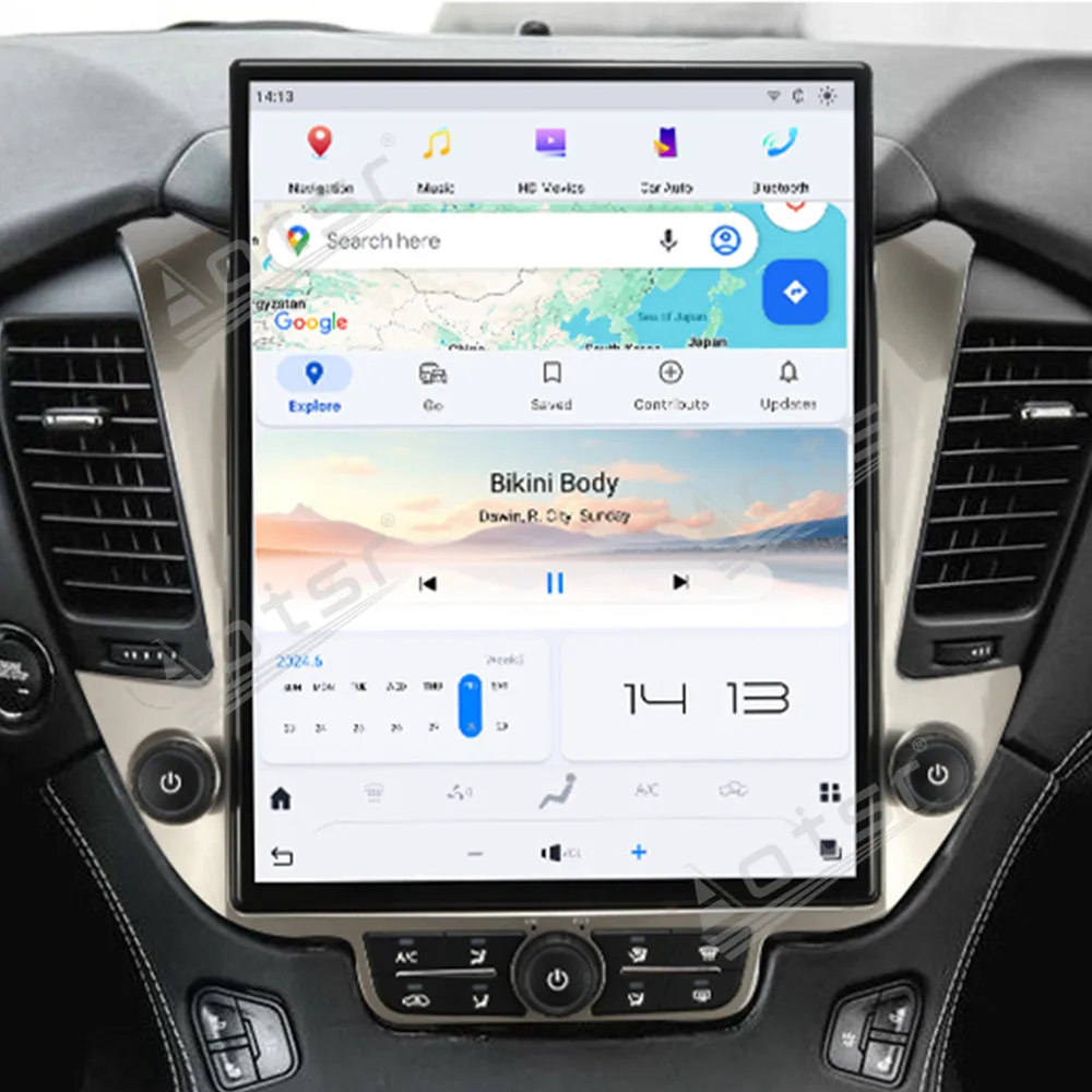 

HD Big Screen Car Radio For Chevrolet Suburban Tahoe GMC-YUKON 2014-2020 Car Multimedia Video Player GPS Navigation Carplay Unit