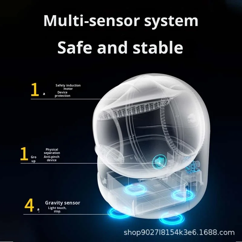 STLFElectric Limpeza totalmente automática Desodorizante ABS Plástico Smart LittersBox para gatos