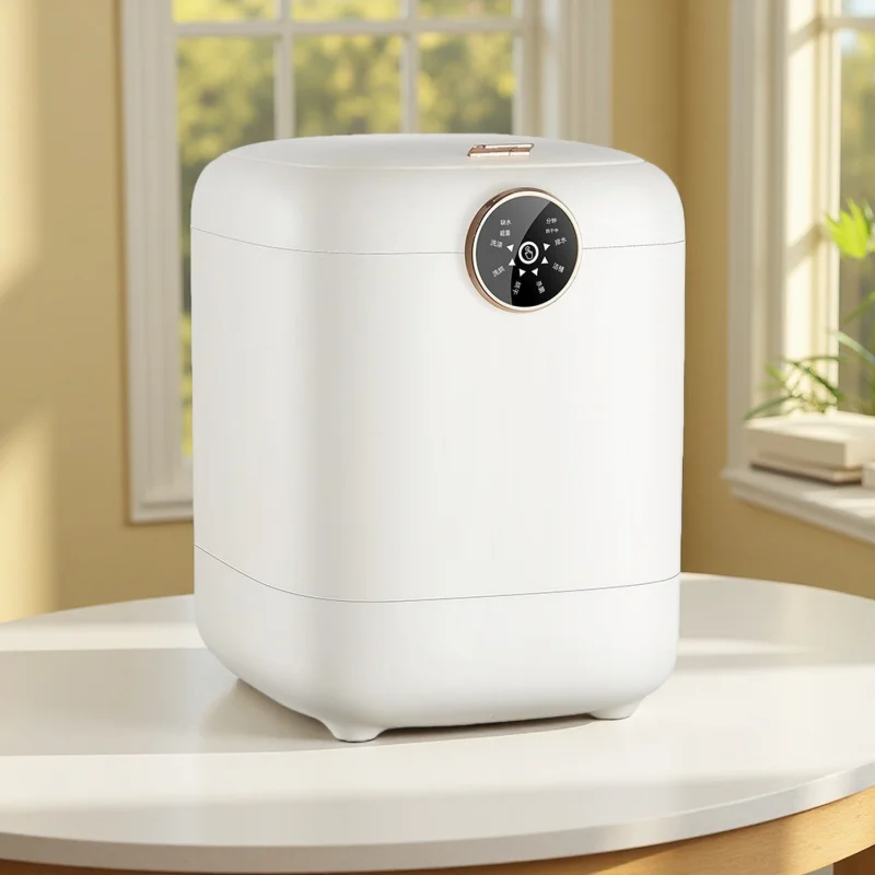 Fully Automatic Mini Washing Machine Washer Dryer Combo Small Portable Household Appliance for Independent Underwear Socks Daily