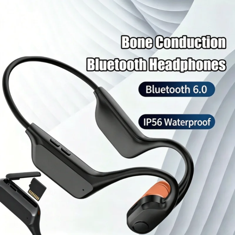Titanium Alloy Ks8 Neck-hanging Open Ear Sports Headset Bluetooth 6.0 Ip56 Waterproof Air Conduction Wireless Earphones