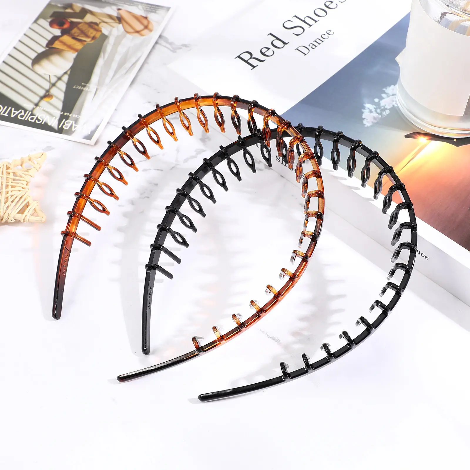 

4Pcs Tree Branch Headband Women Hair Band Anti-Slip Acrylic Material Daily Wear Hair Accessories for Female Face Washing Use