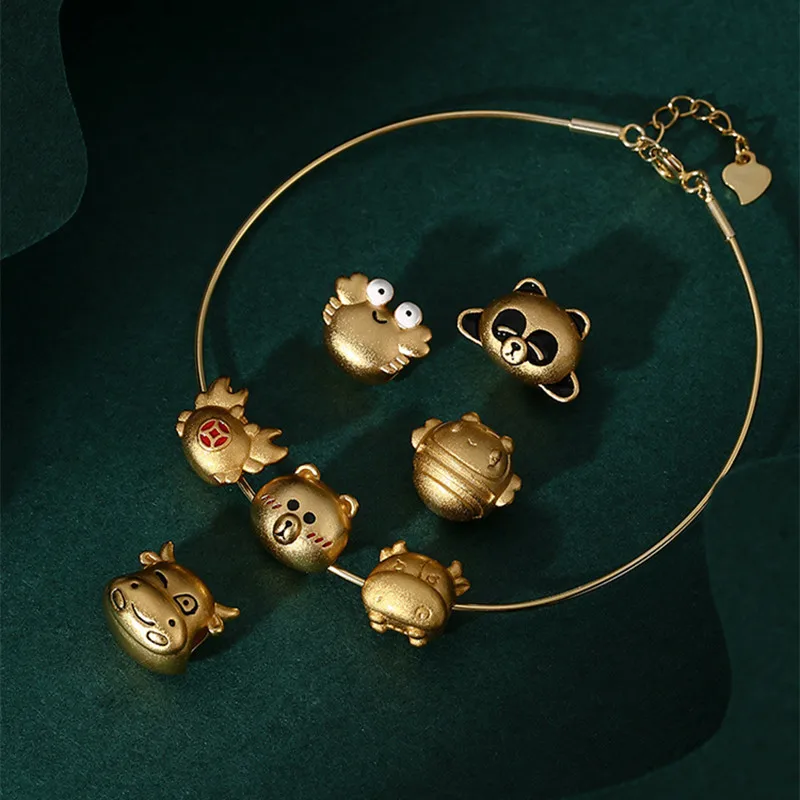 Luxury Gold Color Plated Brass Crab Duck Panda Charms Pendants High Quality Copper DIY Necklace Bracelet Jewelry Accessories