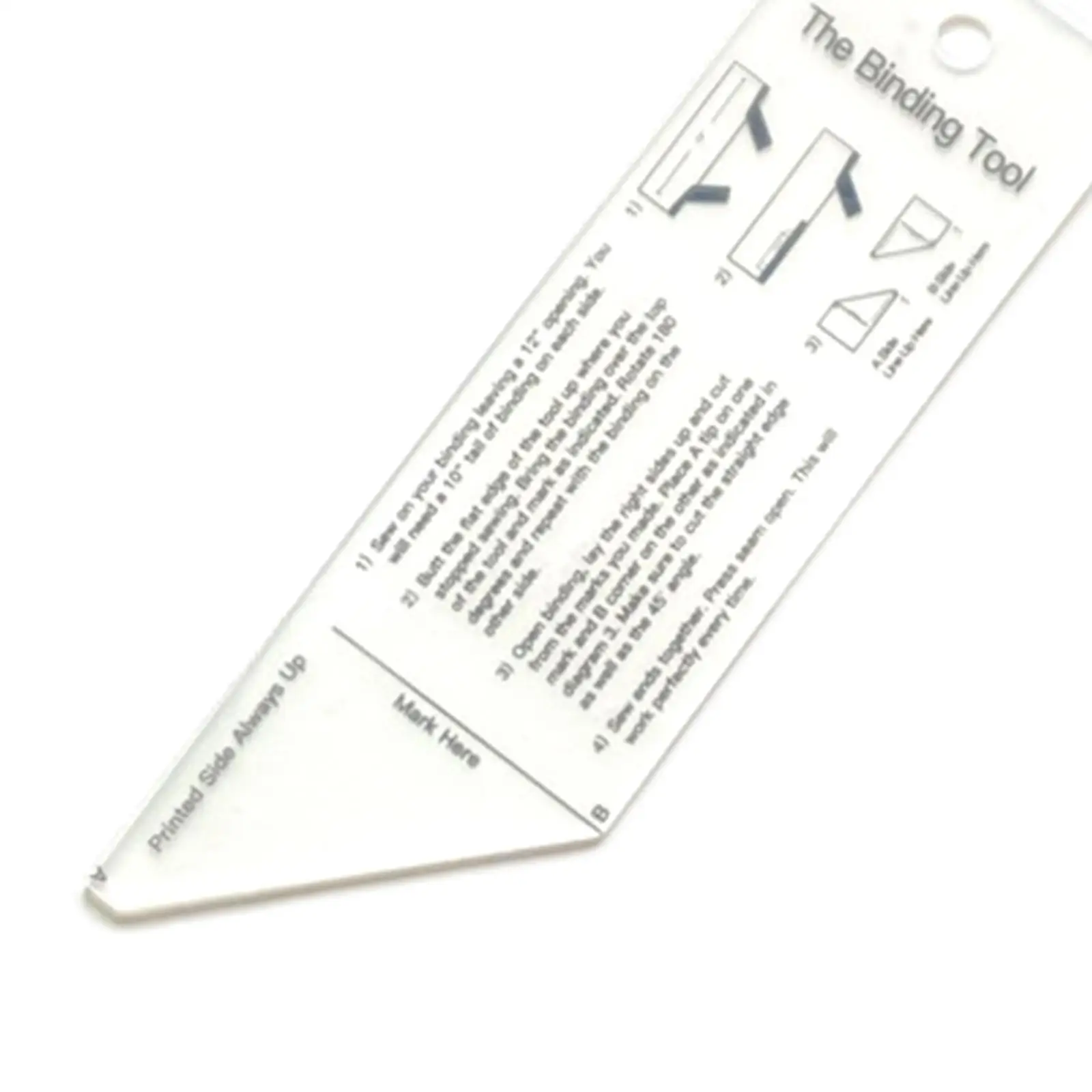 Quilt Binding Tool Quilting Ruler Measurement Ruler for Quilting