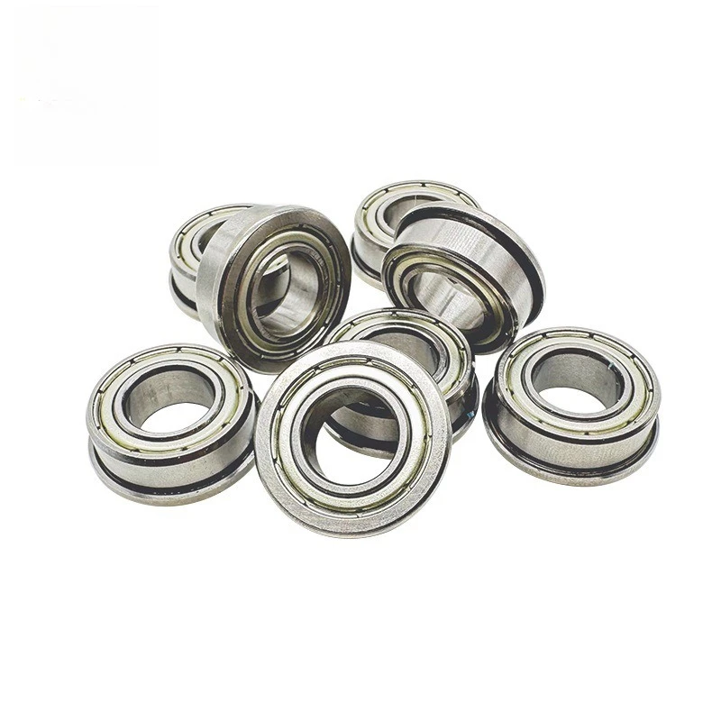 2PCS Supply miniature flange bearing F63800ZZ with baffle high-speed steps, low noise 10 * 19 * 7mm high temperature resistance