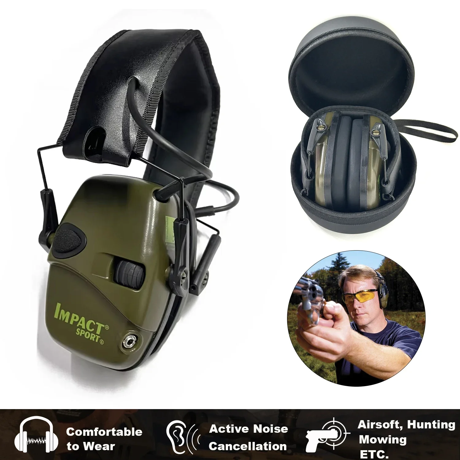 NEW Electronic Shooting Tactical Headset Ear Protection Anti-noise Headset for Hunting Ear Defender Sound Amplification(HL/WK)