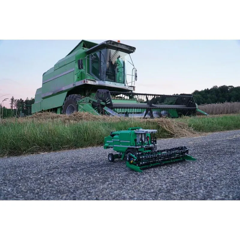 

MOC-105824 Новый шарнирный сельскохозяйственный комбайн, модель строительного блока с дистанционным управлением, 3496, детали, детский подарок на день рождения для мальчиков