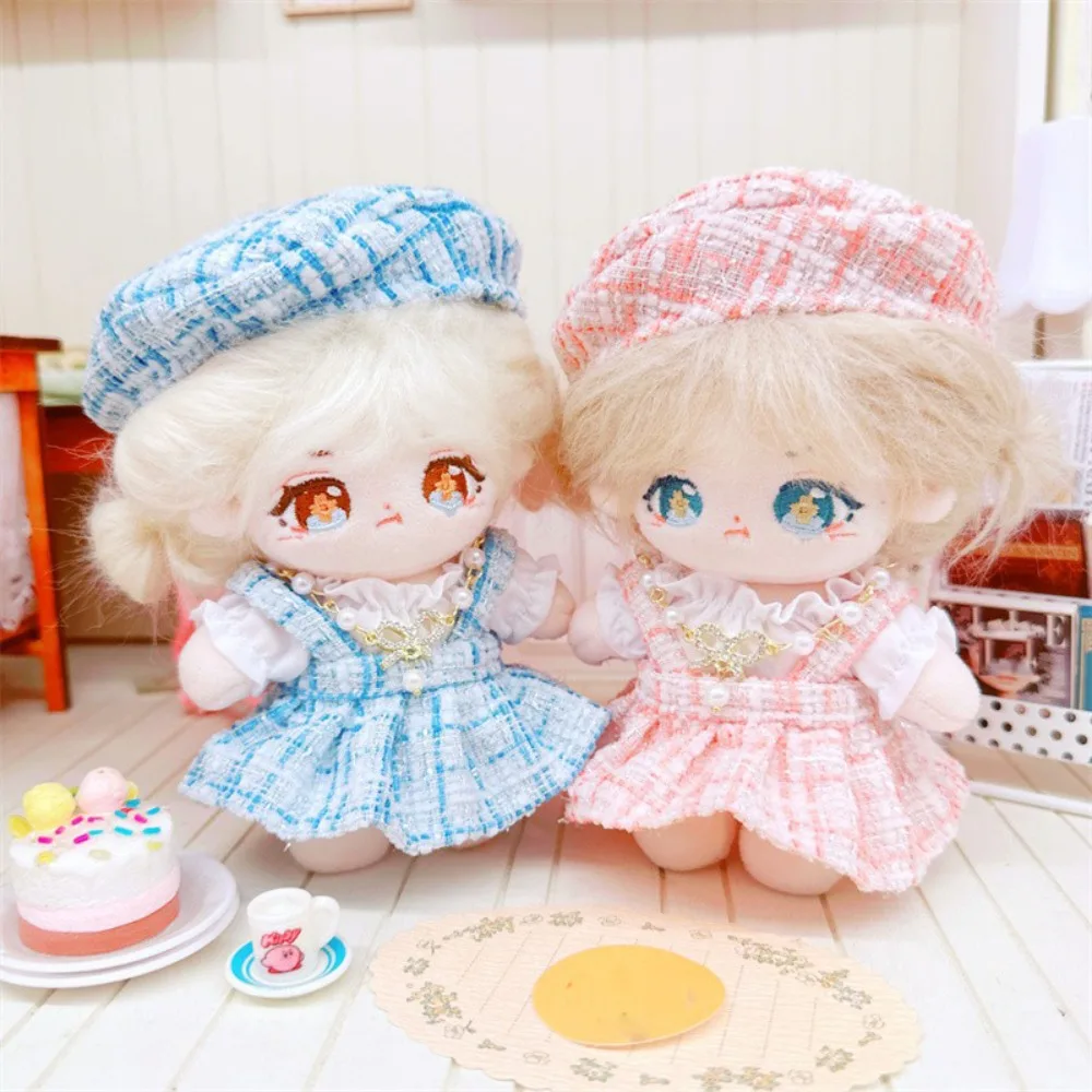 

Dress Cotton Doll Skirt Clothing Set Pearl Necklace 10cm Cotton Doll Clothes Dress Up Kawaii Idol Dolls Dress 10cm Idol Doll