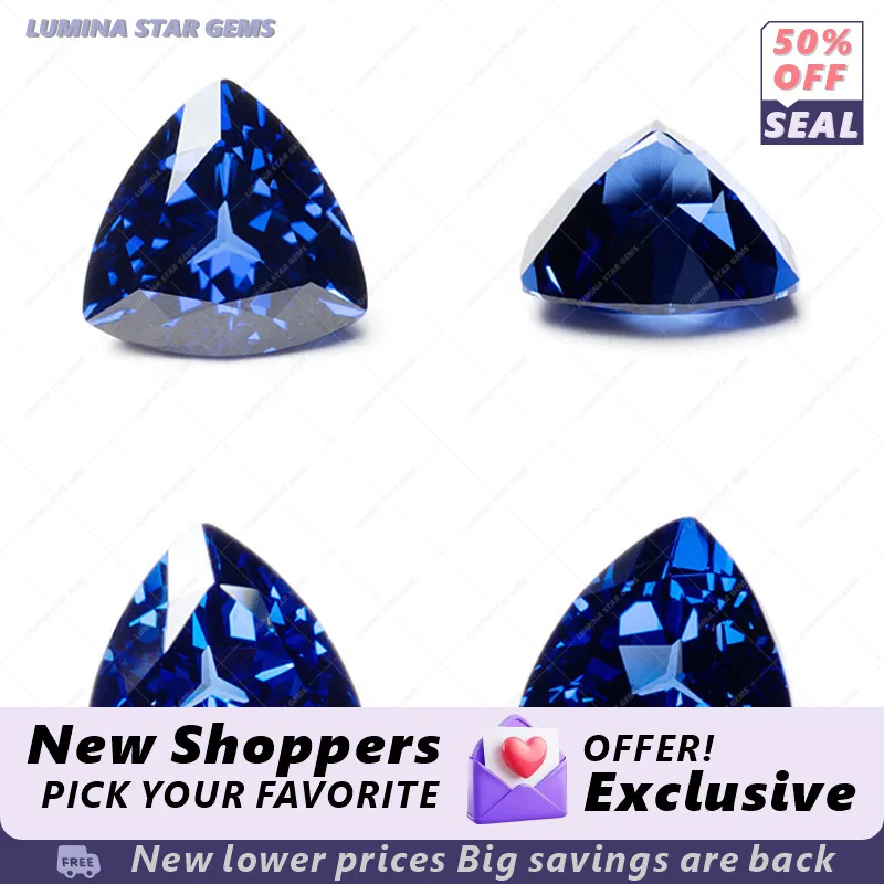 

Lab Grown Sapphire Royal Blue Color Multiple Cuts Available Gems for Jewelry Setting & Custom Design with Selectable Certificate