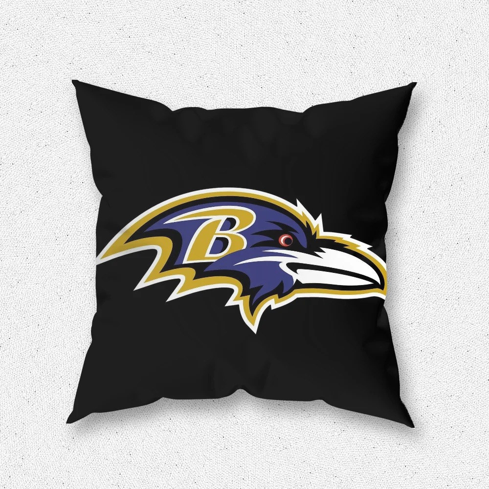 R-ravens b-Baltimore Pillow Case For Home Bedroom Room Decoration Living Room Sofa Cushion Cover Suitable