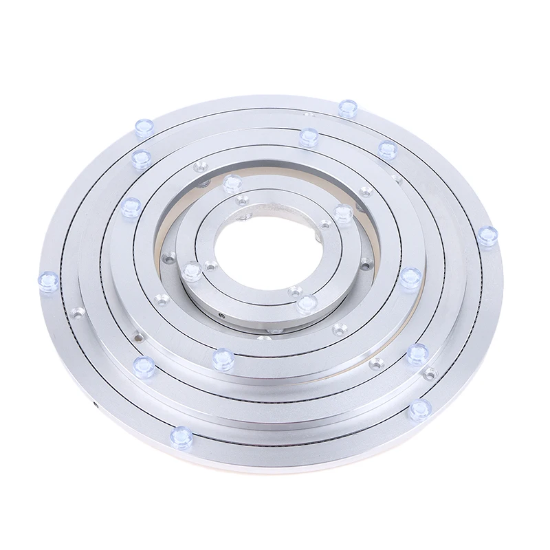 

Sliver 5-12 Inches Aluminum Ball Bearing Turntable Bearings Swivel Plate Smooth Swivel Plate Rotating Table