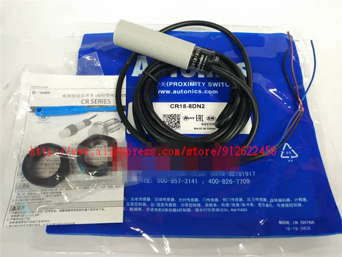 

CR18-8DN2 DC 3-проводной NPN NC M18 Новый высококачественный емкостный датчик приближения